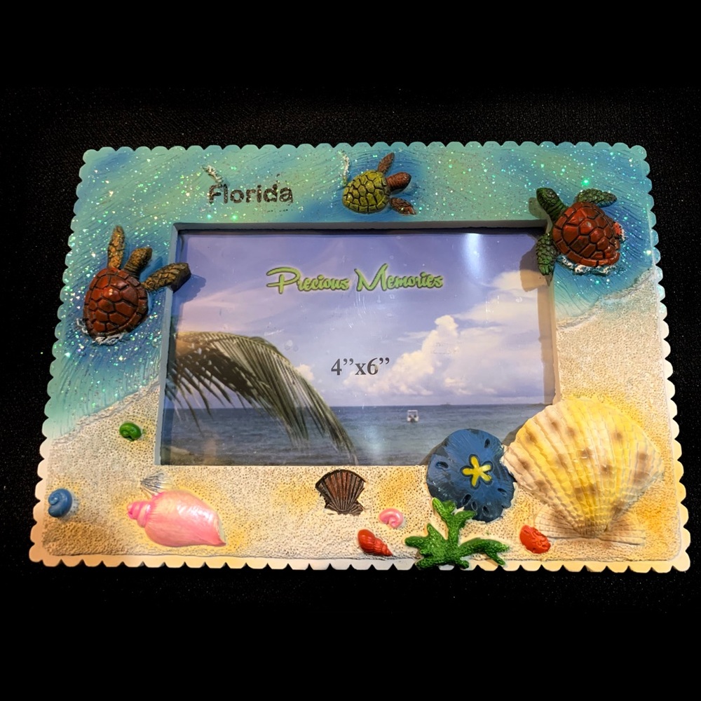 4x6” Florida Standing Picture Frame Beach Theme